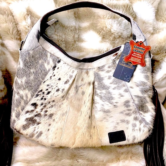 American Darling Handbags - American Darling Moon Purse Cowhide Brindle Bag
